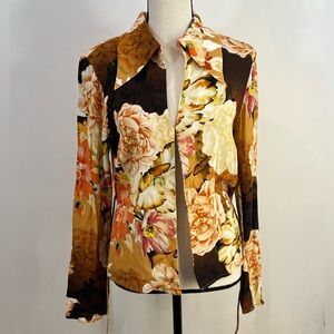 Favorite Daughter The Jane Shirt Multicolor Floral silky Blouse